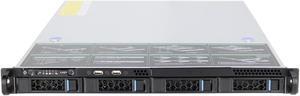1U hot swappable 4-bit hard disk direct attached 6GB/SATA backplane storage server empty chassis