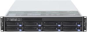2U storage server 6GB/SAS backplane 8-bay hot swappable empty chassis