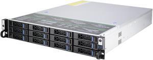 2U hot swappable 12 hard disk 6Gb sas backplane storage server empty chassis