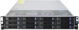 2U hot swappable 12 hard disk 12Gb sas backplane storage server empty chassis