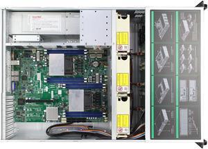 3U hot swappable 16 hard disk 6GB/Expander backplane storage server empty chassis