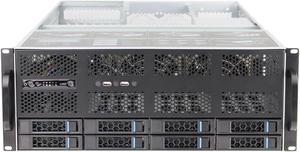 S465-12 4U hot swappable storage server 12 drawer storage 6GB/SAS backplane can be installed with 2 GPU graphics cards E-ATX motherboard power supply empty chassis