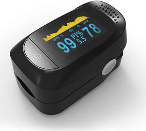 Finger Blood Pressure Monitor Finger Pulse Oximeter Blood Oxygen Saturation Monitor LED Screen Display
