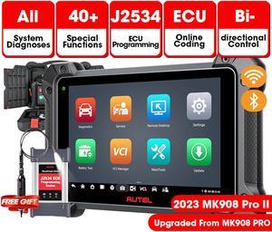 Autel MaxiSys Pro MK908P Car Diagnostic Tool with WiFi Bluetooth Jbox J2534 VCI ECUs BCM PCM Reprogramming