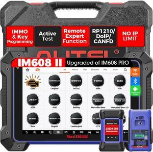 Autel MaxiIM IM608 II Pro IMMO Key Fob Programming Car Diagnostic Scan Tool with XP400 PRO, Advanced ECU Coding & Bidirectional, 40+ Services Upgrade of IM608PRO