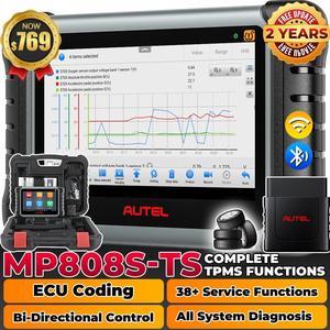 Autel Scanner MaxiPRO MP808S-TS TPMS Relearn Rest Programming Car Diagnostic Scan Tool with ECU Coding, 31+ Service 2 Year Free Update