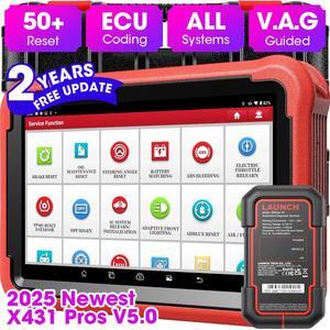 LAUNCH X431 PROS V+ Elite Car Diagnostic Scan TOOL Bidirectional Scan ECU Online Calibration & Matching, OEM Service Tool Full Diagnostic, AutoAuth FCA SGW Tool 2 Years Free Update