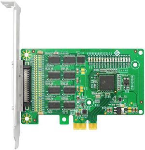 Linkreal 8-port DB 9 Serial RS-232 PCI Express x1 Controller Card with XR17V352 chips and low profile bracket For POS and ATM Applications