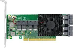 Linkreal PCI Express x16 to 8 U.2 SFF-8643 NVMe SSD Adapter Card