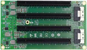 Linkreal 2 Port SFF-8654 to 4 PCIe x16 Slot Adapter