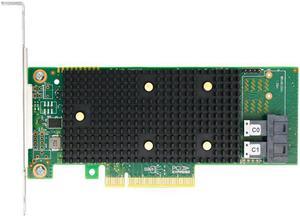 PCIe x8 to 8 Port Tri-Mode SAS/SATA/NVMe HBA Expansion Card-LRTM9C16-8I Compatible for SAS 9400-8I