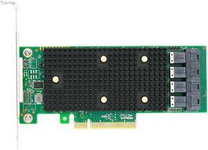 PCIe x8 to 16 Port Tri-Mode SAS/SATA/NVMe Storage Adapter Card-LRTM9C16-16I Compatible for SAS 9400-16I