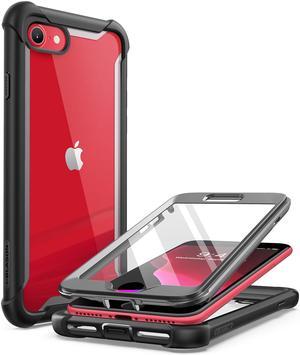 i-Blason Ares Clear Series Designed for iPhone SE 2020 Case/iPhone 7 Case/iPhone 8 Case, [Built-in Screen Protector] Full-Body Rugged Clear Bumper Case for iPhone SE 2020/ iPhone 8/ iPhone 7 (Black)