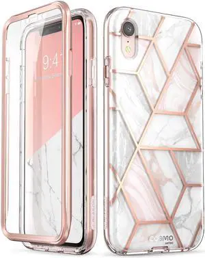 i-Blason Cosmo Full-Body Bumper Case with Built-in Screen Protector for iPhone XR 2018 Release, 6.1"