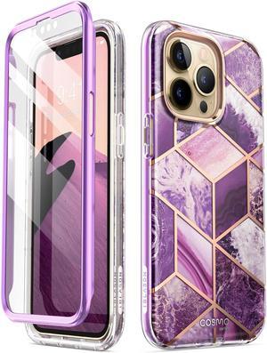 i-Blason Cosmo Case for iPhone 13 Pro Max 6.7 inch (2021 Release), Slim Full-Body Stylish Protective Case with Built-in Screen Protector (Ameth)