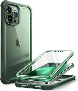 i-Blason Ares Case for iPhone 13 Pro Max 6.7 inch (2021 Release), Dual Layer Rugged Clear Bumper Case with Built-in Screen Protector Green
