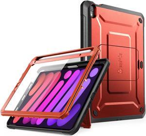 SUPCASE Unicorn Beetle Pro Series Case for iPad Mini 6th Generation 8.3 Inch (2021 ), Support Apple Pencil Charging with Built-in Screen Protector Full-Body Rugged Kickstand Protective Case (Ruddy)