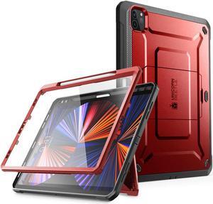 SUPCASE Unicorn Beetle Pro Series Case for iPad Pro 11 Inch (2021 / 2020), Support Apple Pencil Charging with Built-in Screen Protector Full-Body Rugged Kickstand Protective Case (Ruddy)