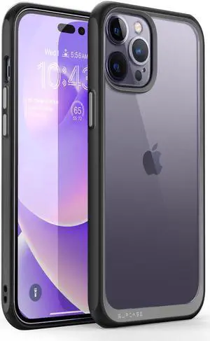 SUPCASE Unicorn Beetle Style Case Designed for iPhone 14 Pro Max (2022 Release) 6.7 Inch, Premium Hybrid Protective Clear Case (Black)