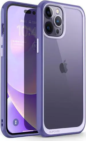 SUPCASE Unicorn Beetle Style Case Designed for iPhone 14 Pro Max (2022 Release) 6.7 Inch, Premium Hybrid Protective Clear Case (Mauve)
