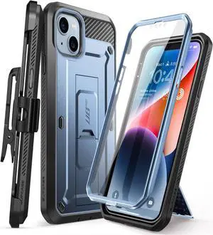 SUPCASE Unicorn Beetle Pro Series Case for iPhone 14 Case 6.1 inch (2022)/iPhone 13 Case 6.1 inch (2021), Built-in Screen Protector Full-Body Rugged Holster Case (Tilt)