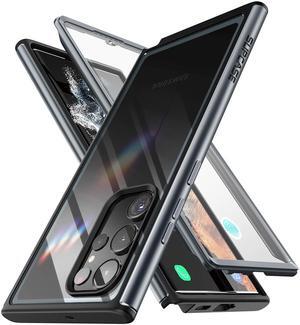 SUPCASE c 360 Degree Bumper Shockproof Protective Cover Case for Samsung Galaxy S23 Ultra 5G (2023 Release)(Black)