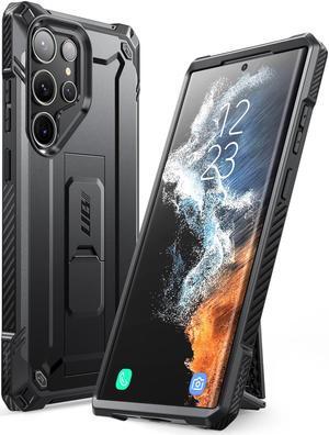 SUPCASE Unicorn Beetle Case for Samsung Galaxy S23 Ultra 5G (2023 Release),Full-Body Dual Layer Rugged Belt-Clip & Kickstand Case Without Built-in Screen Protector (Black)
