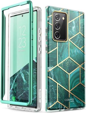 i-Blason Cosmo Series Case Designed for Galaxy Note 20 5G 6.7 inch (2020 Release), Protective Bumper Marble Design Without Built-in Screen Protector Green