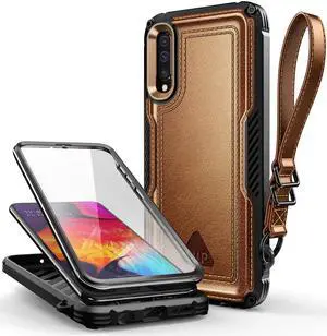 Galaxy A50 Unicorn Beetle Royal Leather Case-Brown