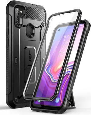 SupCase Unicorn Beetle Pro Series Case Designed for Samsung Galaxy A11 (2020 Release), Full-Body Rugged Holster & Kickstand Case with Built-in Screen Protector (Black)