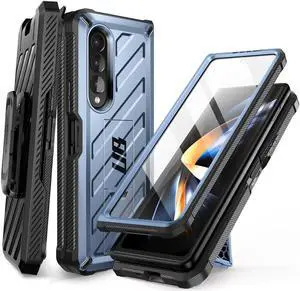 SUPCASE Unicorn Beetle Case for Galaxy Z Fold 4 5G (2022), [Rugged Belt Clip] Shockproof Protective Case with Built-in Screen Protector & Kickstand (Titl)