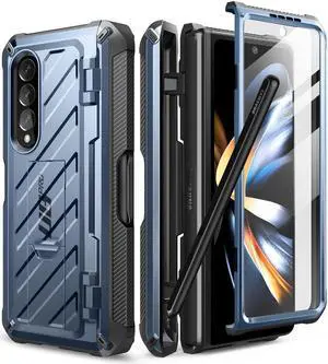 SUPCASE Unicorn Beetle Pro Case for Samsung Galaxy Z Fold 4 5G (2022), Full-Body Dual Layer Rugged Case with Built-in Screen Protector & Kickstand & S Pen Slot (Titl)