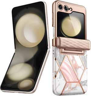 i-Blason Cosmo Series Protective Case for Samsung Galaxy Z Flip 5 5G (2023), Marble Pink