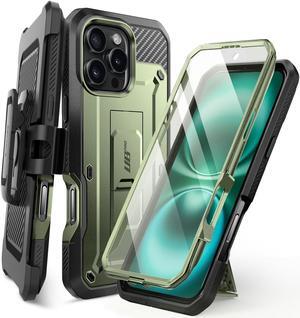 SUPCASE for iPhone 16 Pro Max Case with Screen Protector (Unicorn Beetle Pro), [Built-in Stand & Belt-Clip] [Military-Grade Protection] Full Body Heavy Duty Phone Case for iPhone 16 Pro Max, Guldan