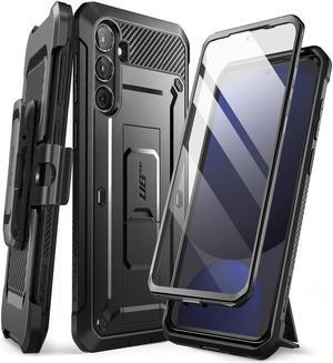 SUPCASE for Samsung Galaxy S24 FE Case with Stand & Belt-Clip, [Unicorn Beetle Pro] [Built-in Screen Protector] [Military-Grade Protection] Heavy Duty Rugged Phone Case for Galaxy S24 FE, Black