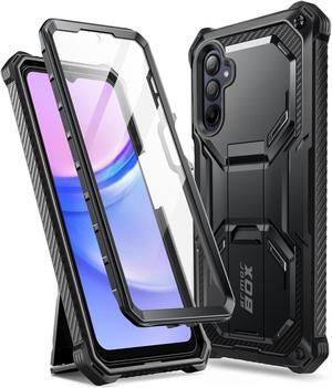 i-Blason Armorbox for Samsung Galaxy A16 5G Case with Kickstand, Full-Body Rugged Bumper Case with Built-in Screen Protector (Black)