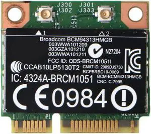 For Broadcom BCM94313HMGB BCM20702 Wifi +4.0 Bluetooth Half Mini PCI-E Wireless Card Adapter for-HP Laptop Computer For Broadcom BCM94313HMGB BCM20702 Wifi +4.0 Bluetooth Half Mini PCI-E Wireless Card Adapter for-HP Laptop Computer