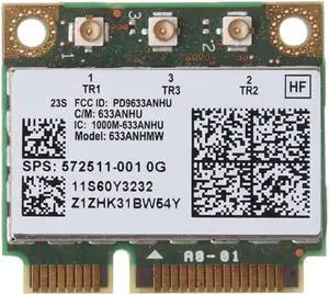 Dual Band 6300AN Half Mini PCIe for In-tel Wireless Wifi Card 450M for H-P 8770w 8760w 8770w 6460b 8460w 2560p SPS:572511-001