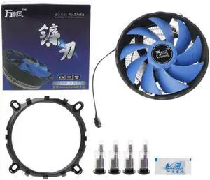 12cm Blade Aluminium PC CPU Cooler Cooling Fan For Intel 775/1155 AMD 754/AM2