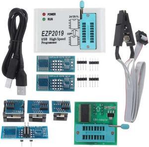 EZP2019 High Speed USB SPI Programmer Support 24 25 93 Series Chips EEPROM 25 Flash BIOS Chip with 8 Socket