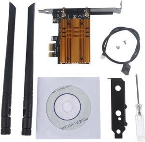 2400Mbps Dual Band Wireless Desktop PCIe For In tel AX200 Card 802.11ax 2.4G/5Ghz Bluetooth 5.0 PCI Express Wireles WiFi