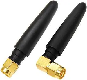 2Pcs WiFi Antenna 2.4GHz/5.8GHz Dual Band 3dbi /SMA Connector Aeria for PCI Network Card USB Adapter Hotspot Zigbee AP B