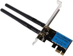 PCI-E 1200Mbps Wireless Network Card 2.4GHz/5GHZ Dual Band PCI Express WIFI WLAN Card Adapter with Antennas for PC Computer Acce