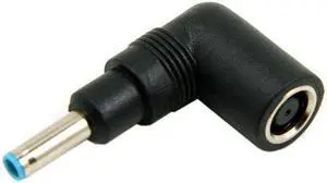 DC 7.4*5.0mm Ultra slim DC Jack to 4.5*3.0mm Plug 90 Right Angled Adapter for Laptop
