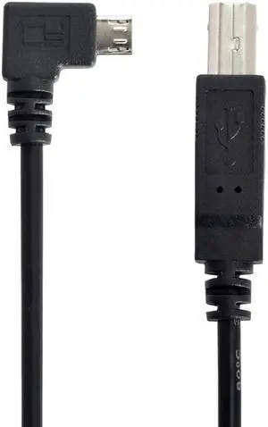 Right Angled 90 Degree Micro USB OTG to Standard B Type Printer Scanner Hard Disk Cable 30cm