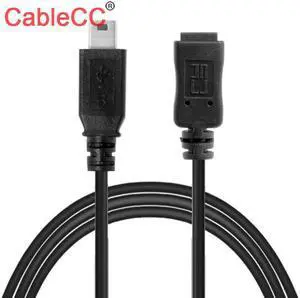 Cablecc  USB 2.0 Hi Speed Mini USB 5pin Male to Female Extension Adapter Cable 150cm 5ft