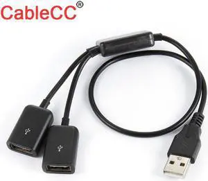 Black USB 2.0 Dual Ports Hub Cable Bus power For Laptop Mac book Notebook PC & Mouse & Flash Disk Black USB 2.0 Dual Ports Hub Cable Bus power For Laptop Mac book Notebook PC & Mouse & Flash Disk