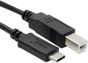 USB-C USB 3.1 Type C Male Connector to USB 2.0 B Type Male Data Cable for Cell Phone & Notebook & Laptop