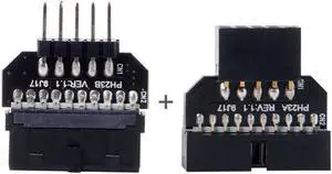 Reversible USB 2.0 9Pin Housing to Motherboard USB 3.0 20pin Header Female Adapter 1set Reversible USB 2.0 9Pin Housing to Motherboard USB 3.0 20pin Header Female Adapter 1set