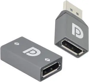 2pcs/set DisplayPort to DP Extension Adapter Male Female Ultra-HD UHD for Video PC Laptop TV 1.2 4K 60hz